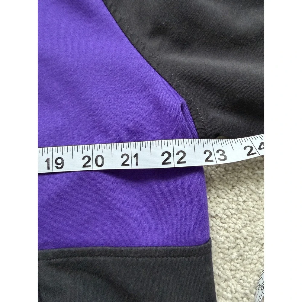 Nike Tottenham Hotspur Spurs Dri-FIT Hoodie Black Purple Volt Mens XL 1/4 Zip